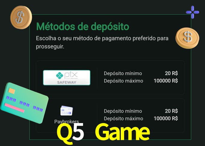O cassino Q5 Game oferece uma grande variedade de métodos de pagamento